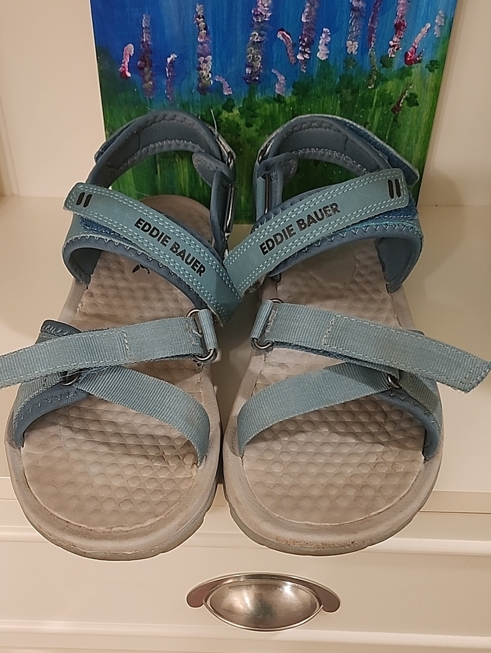 Eddie Bauer Kids' Light Blue Adjustable Outdoor Sandals